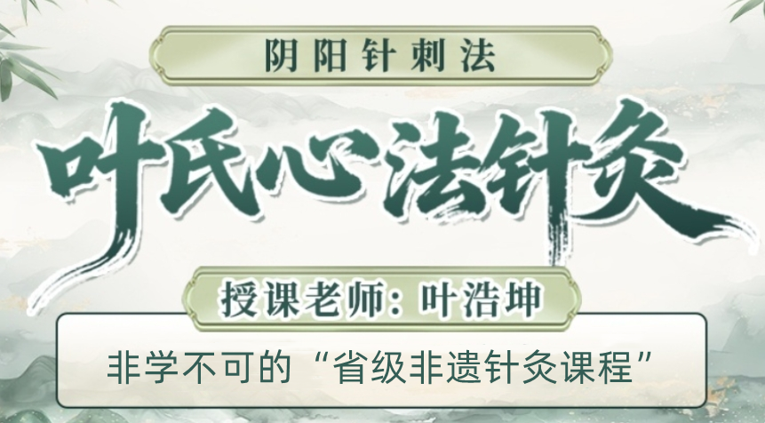 【叶氏心法针灸-阴阳針法】
